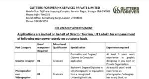 Job Openings at Director Tourism, UT Ladakh