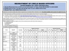 SBI Circle Based Officer (CBO) Recruitment 2025