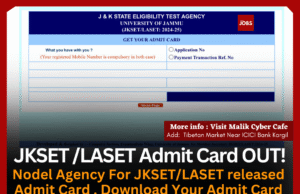 JKSET Admit Card 2025 Released – Download Now